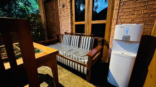 Istumisnurk majutusasutuses Ama Eco Lodge