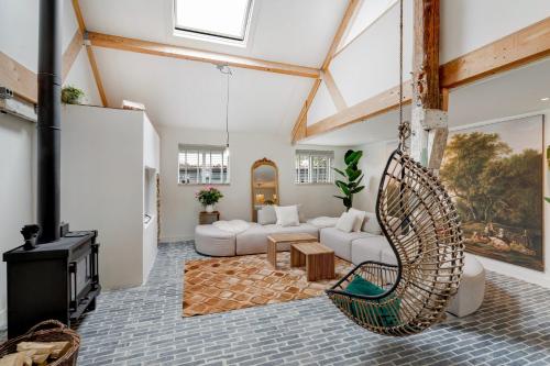Χώρος καθιστικού στο Somers Bed and Breakfast