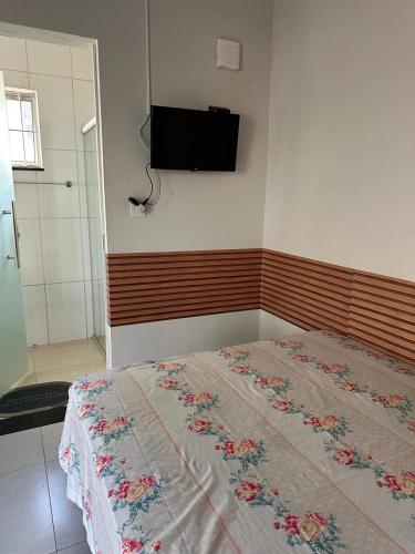 Postel nebo postele na pokoji v ubytování Chácara dos Azevedo