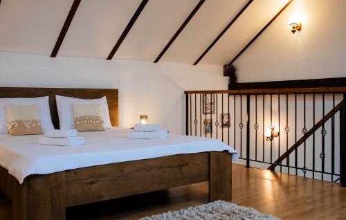 Postel nebo postele na pokoji v ubytování Casa de vacanță Ayan