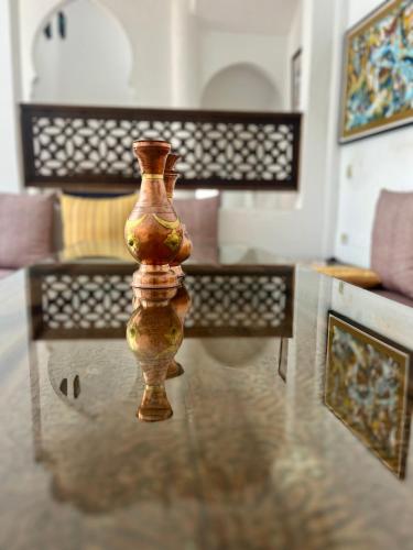 Uma área de estar em Riad Arous Chamel