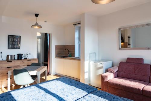 Η κουζίνα ή μικρή κουζίνα στο Apartment für 2