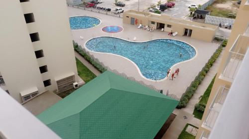 an overhead view of a pool in a building at Aviva Sierra 1804 in Santa Marta