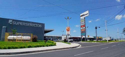 Bygningen som feriehuset ligger i