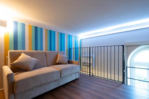 Χώρος καθιστικού στο InLuce Loft