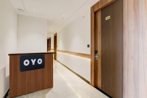 an elevator in a room with an open door at Hotel O Nirmal Restaurant Bar Banquet & Rooms Faridapur in Alambagh