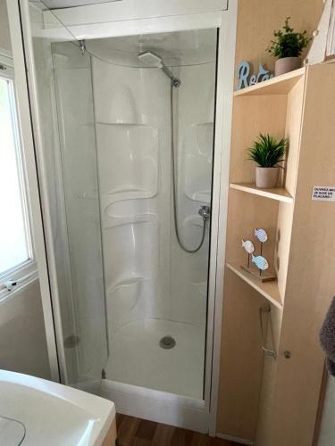Koupelna v ubytování Luxuriöses Mobile Home beim Europa Park Rulantica