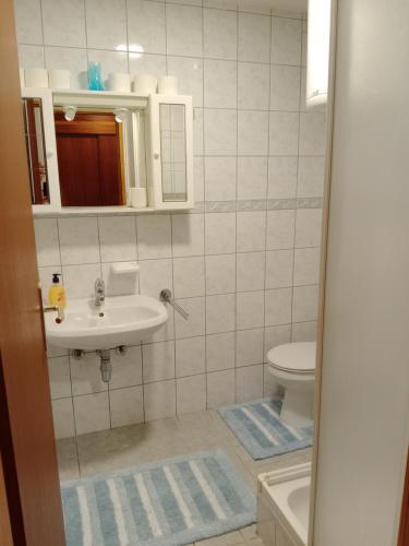 Koupelna v ubytování Hiša BUNAR