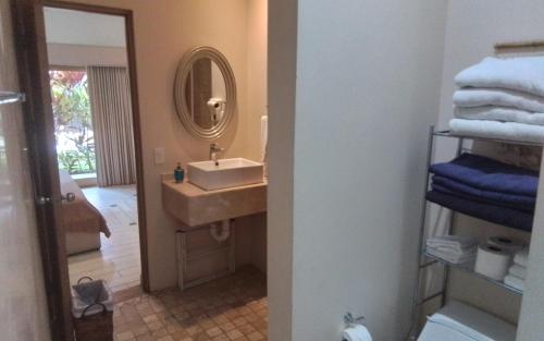 Phòng tắm tại Huis in condominio Río mono