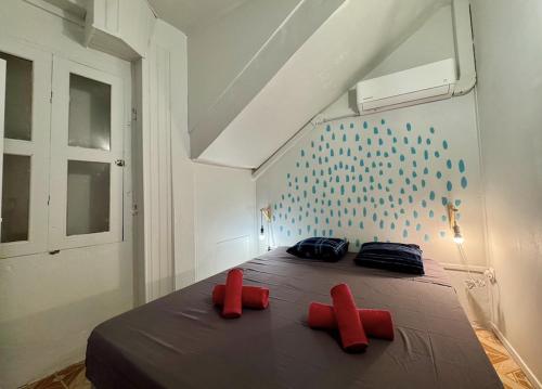 Katil atau katil-katil dalam bilik di Appartement Le Tamaya