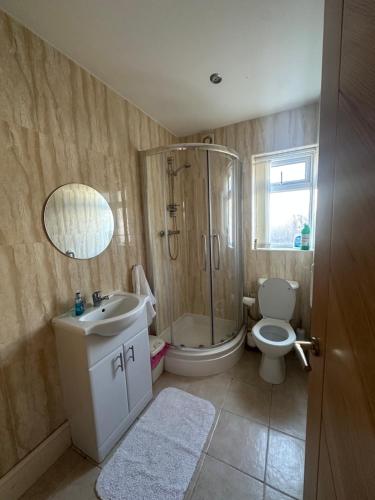 Ένα μπάνιο στο Bungalow in Talacre