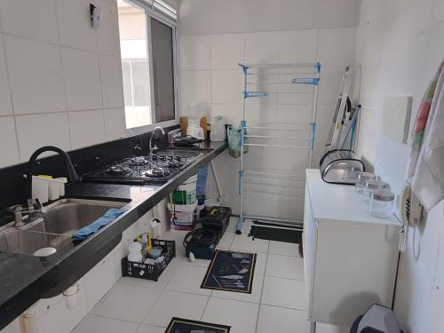 Η κουζίνα ή μικρή κουζίνα στο Solar das árvores