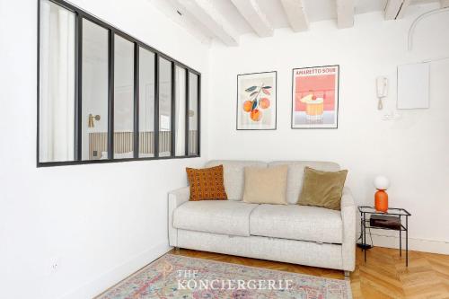 Χώρος καθιστικού στο Elegance et confort a deux pas de Seine