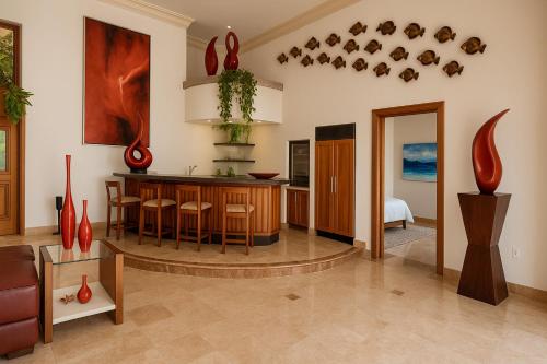 Ruang duduk di South Shore Villa Armonia Luxury Boutique