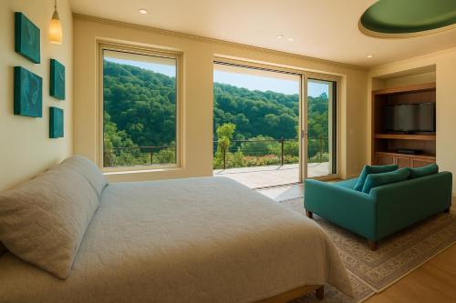 Ruang duduk di South Shore Villa Armonia Luxury Boutique