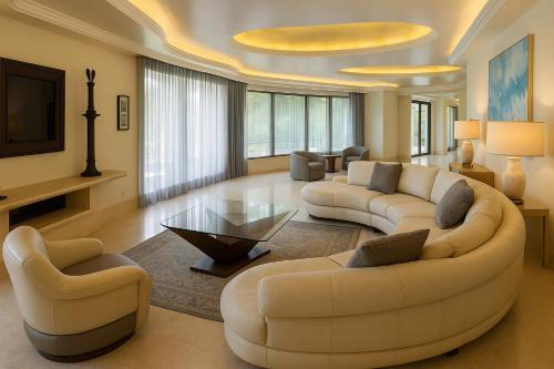 Ruang duduk di South Shore Villa Armonia Luxury Boutique
