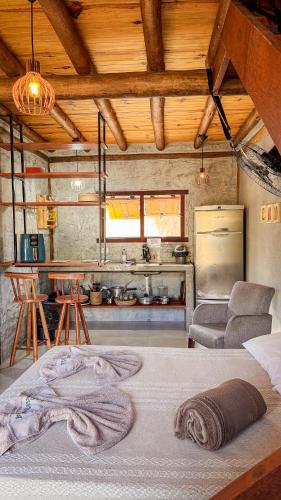 Una cocina o zona de cocina en Pousada Reserva Setiba Guarapari