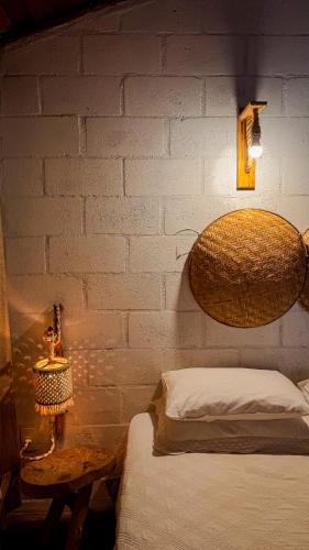 Cama o camas de una habitación en Pousada Reserva Setiba Guarapari