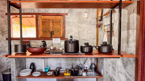 Una cocina o zona de cocina en Pousada Reserva Setiba Guarapari