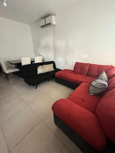 Χώρος καθιστικού στο Maktub Casa AcaCancún