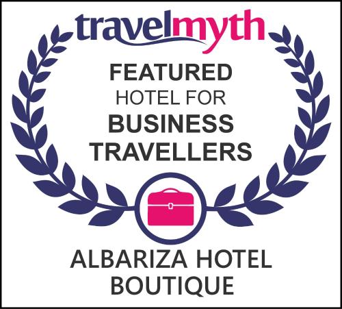 a logo for a hotel for business travellers at Albariza Hotel Boutique in Sanlúcar de Barrameda