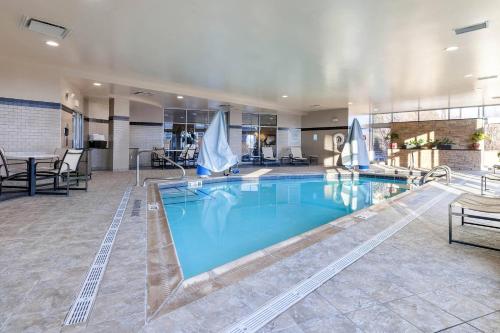 a large swimming pool in a hotel room at Cambria Hotel Pittsburgh - Downtown in Pittsburgh