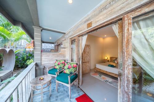 Katil atau katil-katil dalam bilik di Kakiang Guesthouse