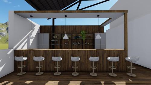Un balcón o terraza en AURA Lounge