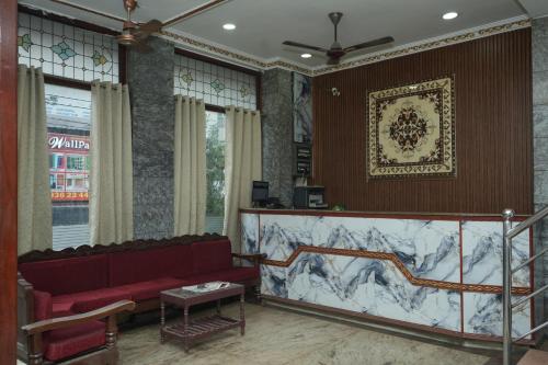 Χώρος καθιστικού στο Hotel New West Tower