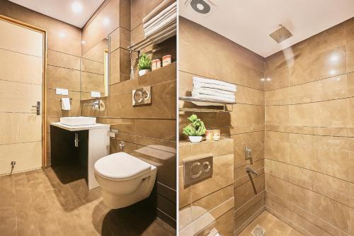 Ένα μπάνιο στο Hotel Worth - 1 Minute from Connaught Place & New Delhi Station