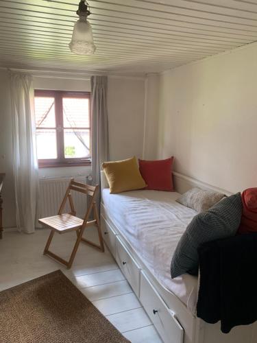 Postel nebo postele na pokoji v ubytování Gästezimmer Willofs