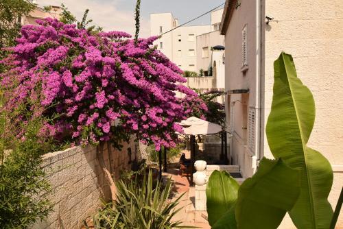 Un jardín fuera de Beach Villa at Split top location