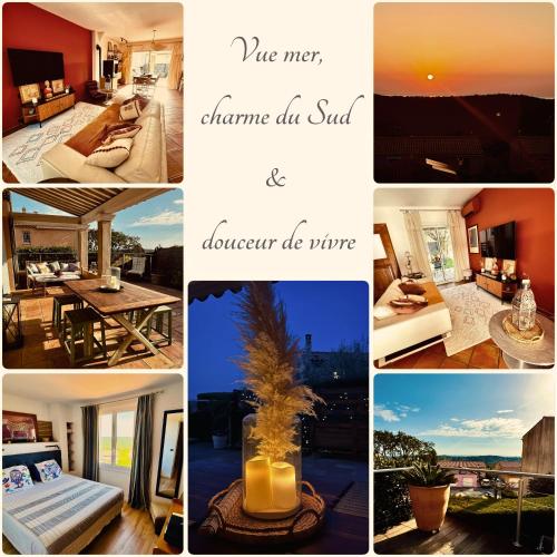 Charme méditerranéen Terrasse féerique et vue mer