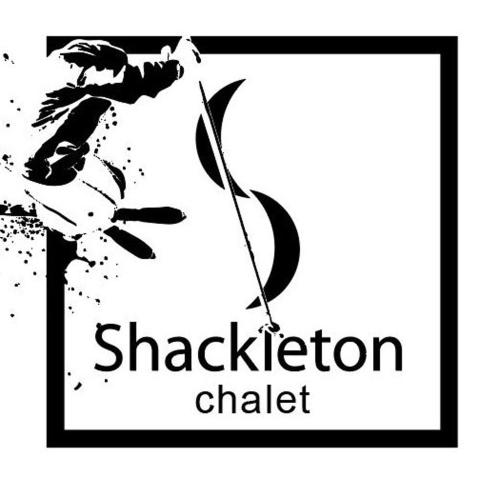 a black and white logo for a charleroi dialect at Shackleton Chalet in Sestriere
