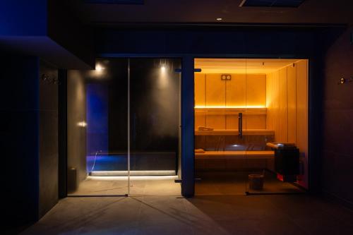 Koupelna v ubytování Hotel Luze Boutique San Sebastian