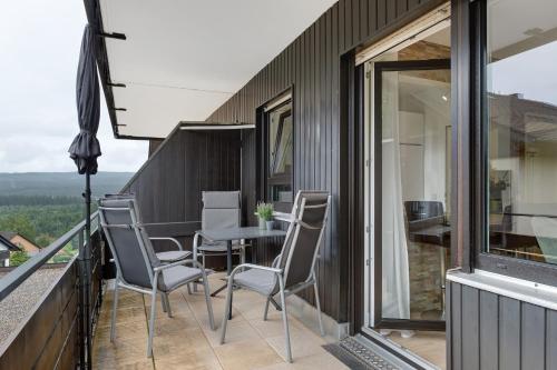 Balkón nebo terasa v ubytování Schwarzwald-Kitz