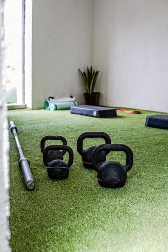 Palestra o centro fitness di Luxury Villa Unikat with Seaview & Jacuzzi