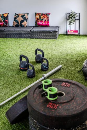 Palestra o centro fitness di Luxury Villa Unikat with Seaview & Jacuzzi