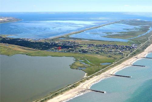 an aerial view of an island in the water at 209-Vestervig-Isfuglevej-15 in Vestervig