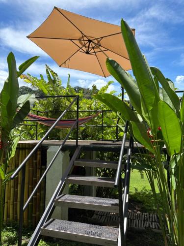 Ein Garten an der Unterkunft Cabaña privada cerca de Manuel Antonio
