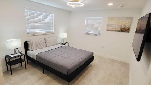 Cama o camas de una habitación en Coastal canal front oasis