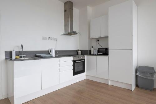 Η κουζίνα ή μικρή κουζίνα στο Hawthorns Apartments