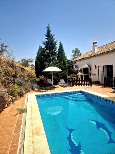 Πισίνα στο ή κοντά στο Rural Mountain Oasis with Pool in Almogia, Malaga