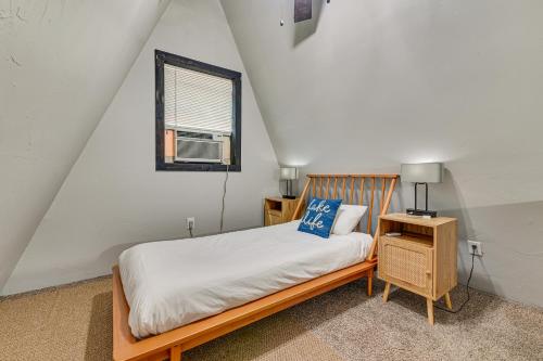 a bedroom with a bed and a window at 3 Mi to Lake Texoma Gordonville Getaway! in Shay