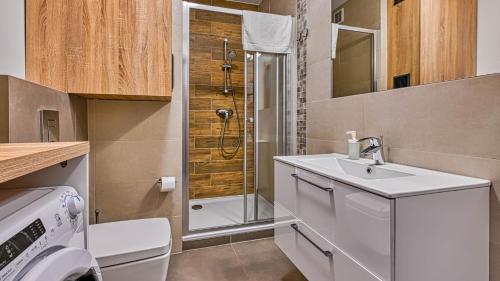 Koupelna v ubytování Apartamenty Good Time - Górna Resort