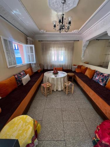 Χώρος καθιστικού στο Villa salma
