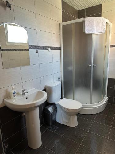 Koupelna v ubytování City Center Apartments