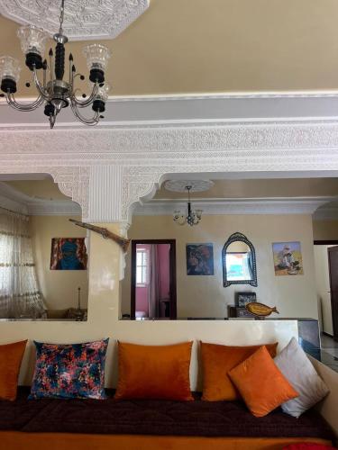 Χώρος καθιστικού στο Villa salma