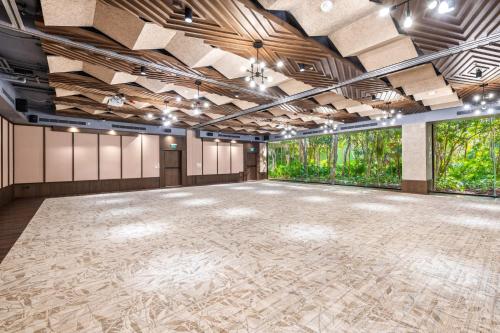 a large room with a large dance floor at Aloft Tulum in Tulum