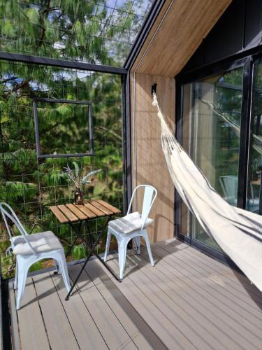 Balcon ou terrasse dans l'établissement Vive Rela Tiny Houses